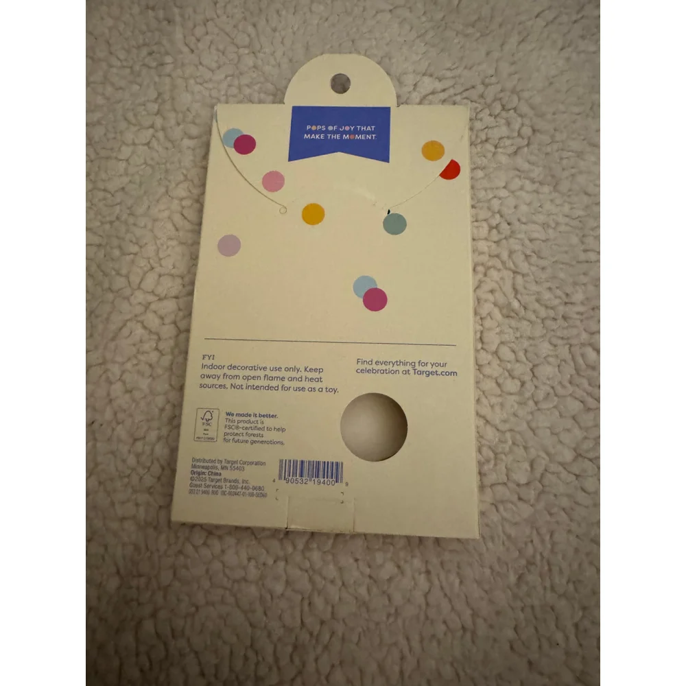 SPRITZ Wedding Party Banner One Size White Gold NWT